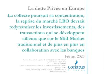 Etude Conatus Finance - février 2025 : La dette privé en Europe.