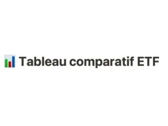 Tableau comparatif des ETF