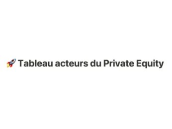 Les acteurs du private equity