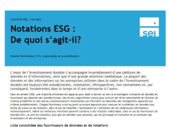 2024 : une année clé pour repenser la notation ESG.